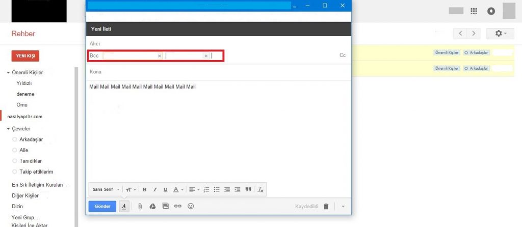 Gmail ile Toplu Mail Gönderme Nasıl Yapılır 7