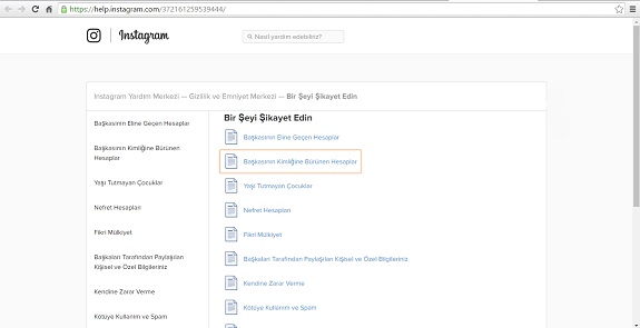 Instagram taklit hesabı nasıl şikayet edilir 2