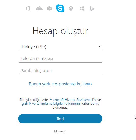 Skype Yeni Hesap Nasıl Açılır2