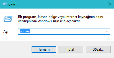 Windows 10 Sürüm Numarasına Nasıl Bakılır 1