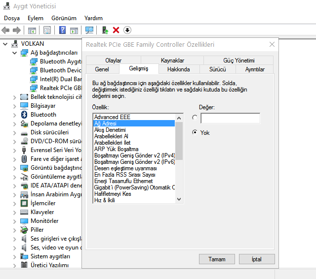 Windows 10 İşletim Sisteminde MAC Adresi Nasıl Değiştirilir 3